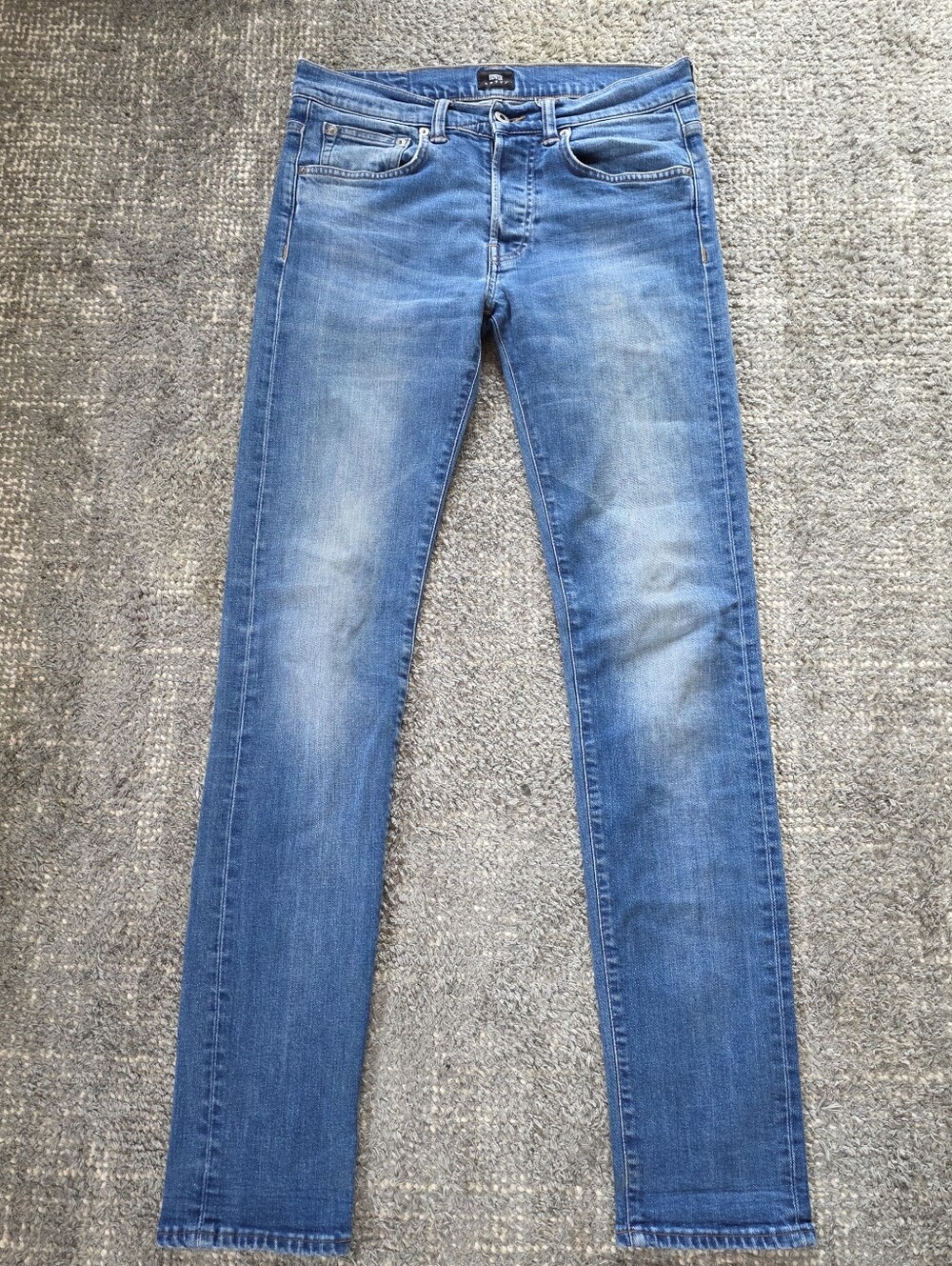 Edwin Jeans ED-80 Slim Tapered  Men’s 30x33 Distressed Stretch Denim Button Fly